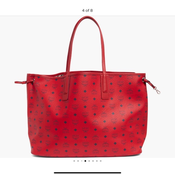 WANTED 👀👀👀NEW OR LIKE NEW CONDITION MCM LIZ SHOPPER REVERSIBLE TOTE BAG - Picture 2 of 7